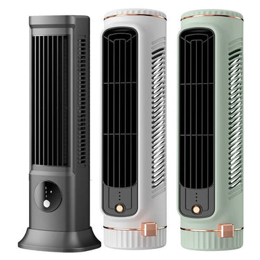 USB Rechargeable Bladeless Tower Fan – Slim & Silent - InspiredGrabs.com